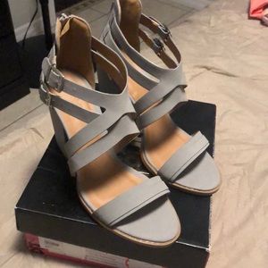Baby blue high heels